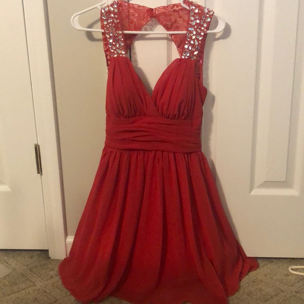 Red homecoming/ prom dress